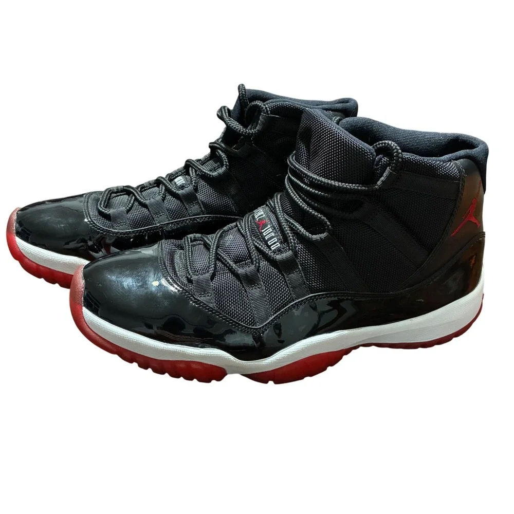 Men's Size 12 - CLEAN Air Jordan 11 Retro Bred Basketball Sneakers 378037 2012
